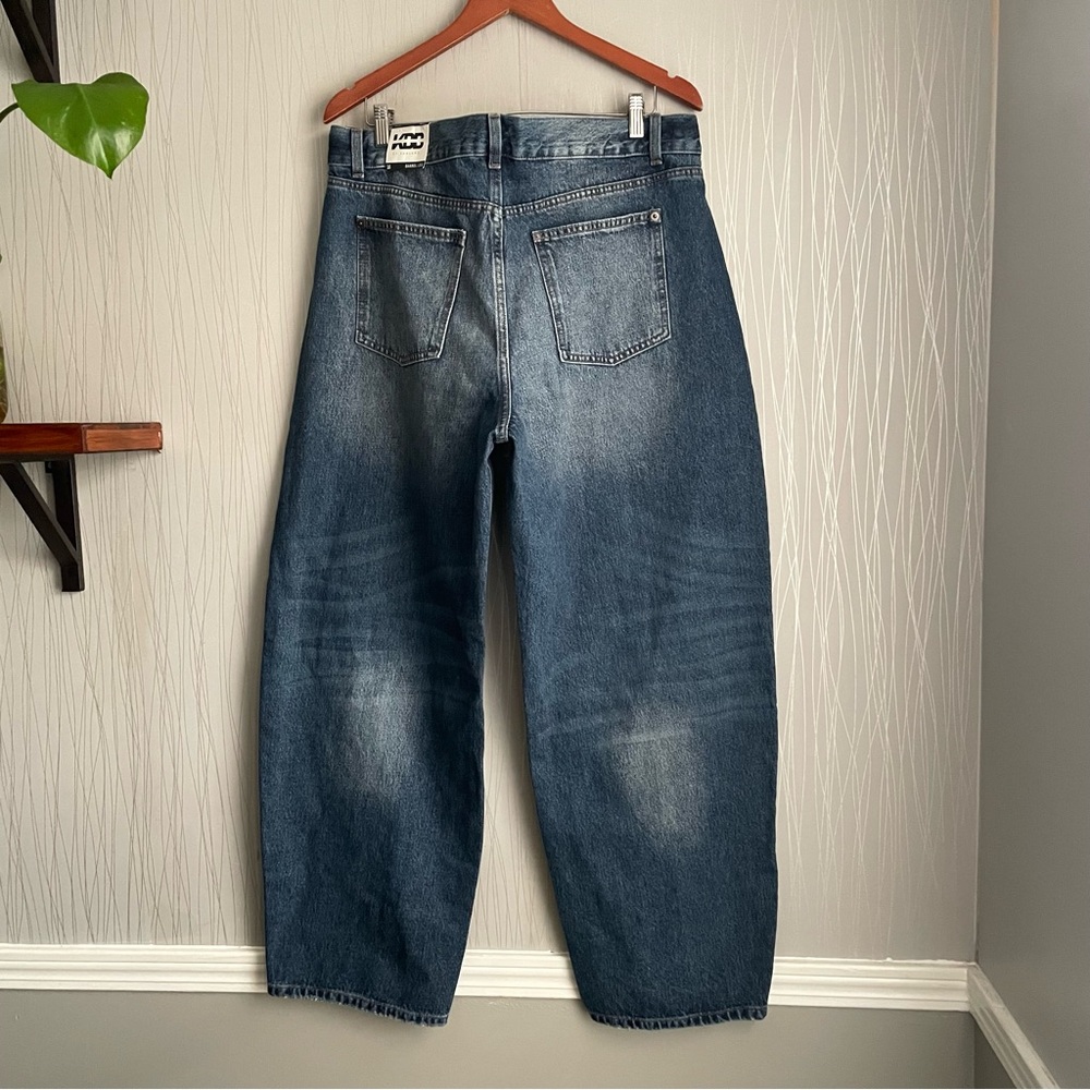 KBB by KAHLANA Women's Mid-Rise Barrel
Leg 'The Lynnox Jean' - Dark Wash 16 - Picture 7 of 12